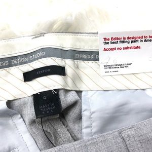 Express Pants - NWT Express Editor Low rise flare in Gray sz 4 Express Pants - NWT Express Editor Low rise flare in Gray sz 4